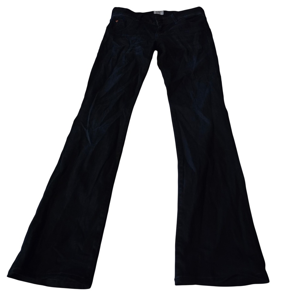 Hudson Jeans Beth Baby Bootcut Dark Indigo Denim Flap Pocket Size 27 Made in USA